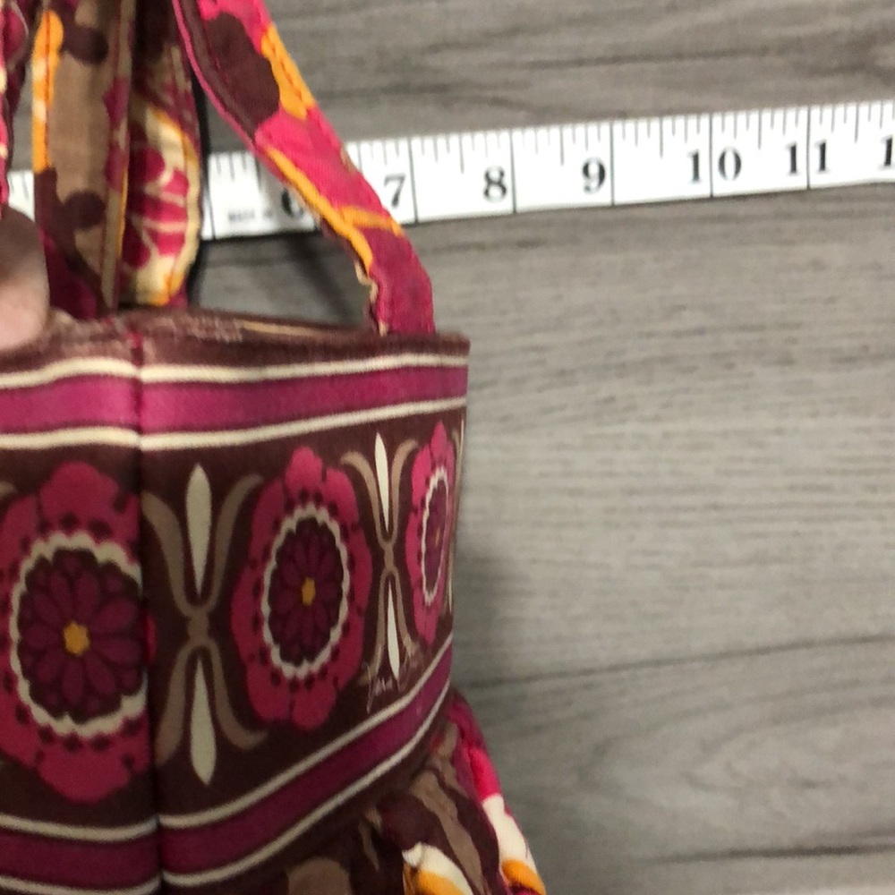 Vera Bradley Purse Pink and Brown Floral - Picture 13 of 13